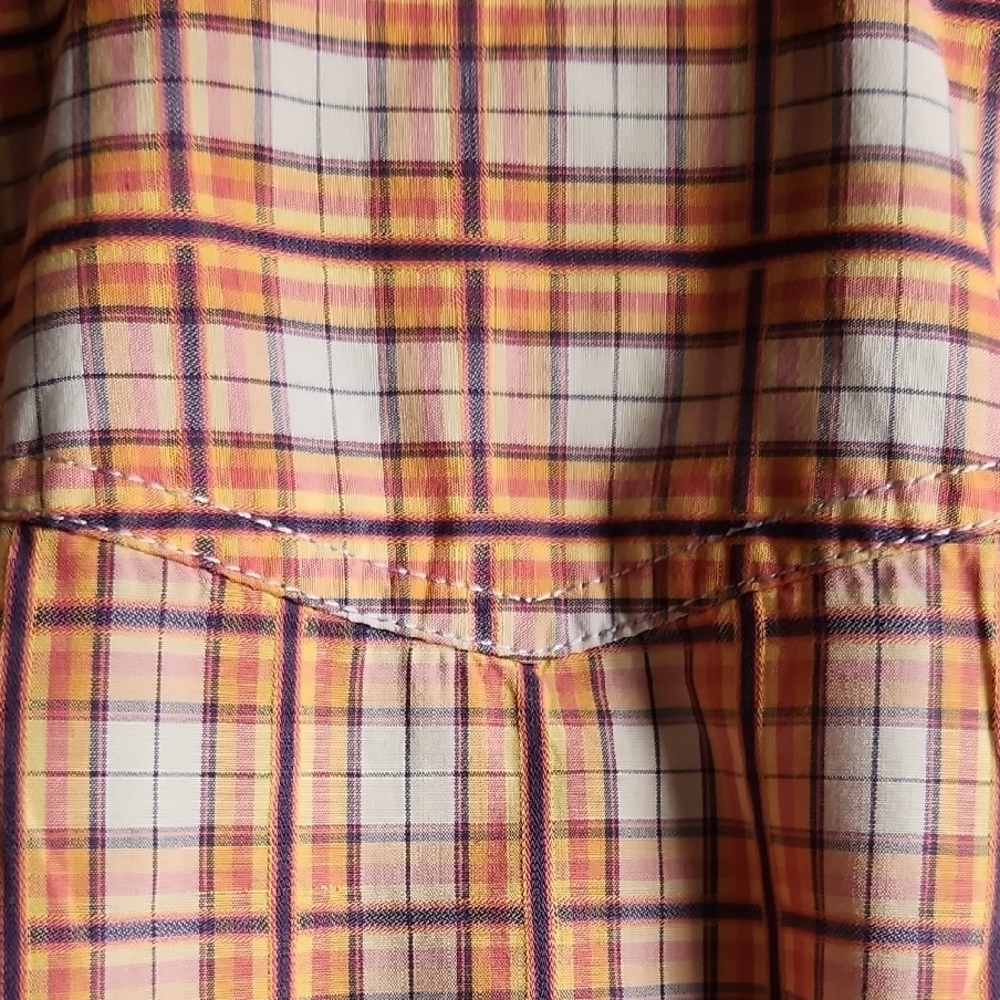 Tommy‎ Bahama Men's Orange Plaid Shirt | Sz: Med - Picture 8 of 16